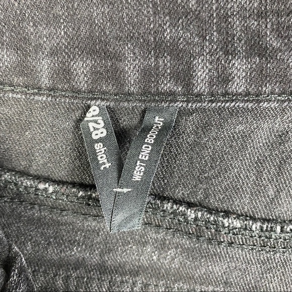Nine West Black West End Bootcut Jeans Women's 8/28 Short Button Flap Pockets - Picture 8 of 11